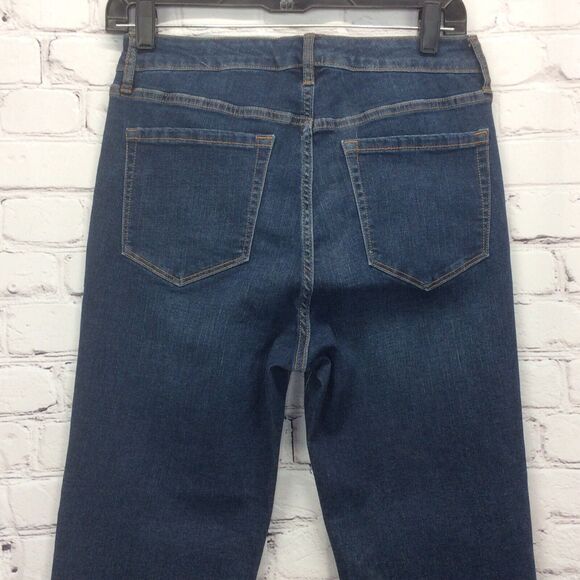 Ralph Lauren Chaps Jeans Women's Size 8/29 Mid Rise Crop Kick ‘Verona’ Dark Wash - Picture 8 of 10